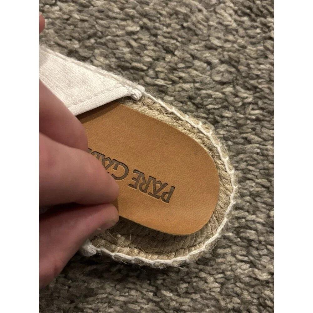 Vilebrequin’s White Pare Gabia Espadrille‎ Slides Size 40 Men’s 6.5 Women’s 9
